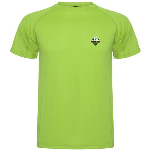 Montecarlo sportowa koszulka dziecięca z krótkim rękawem 150 g/m²