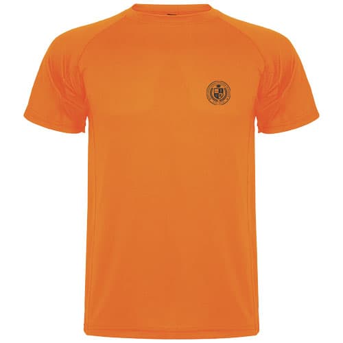 Montecarlo sportowa koszulka dziecięca z krótkim rękawem 150 g/m²