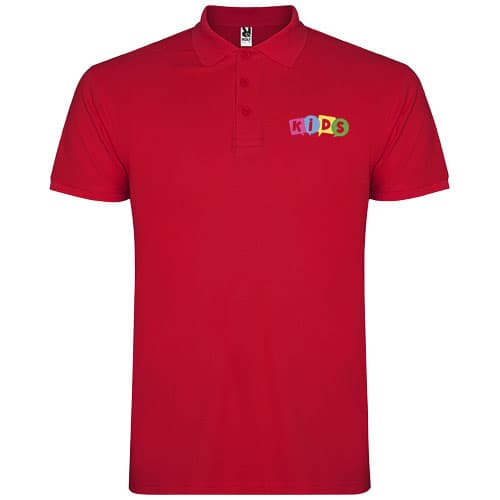 Star koszulka dziecięca polo z krótkim rękawem 200 g/m²