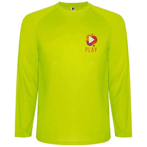 Męska koszulka sportowa Montecarlo z długim rękawem 150 g/m²
