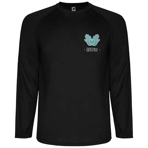 Męska koszulka sportowa Montecarlo z długim rękawem 150 g/m²