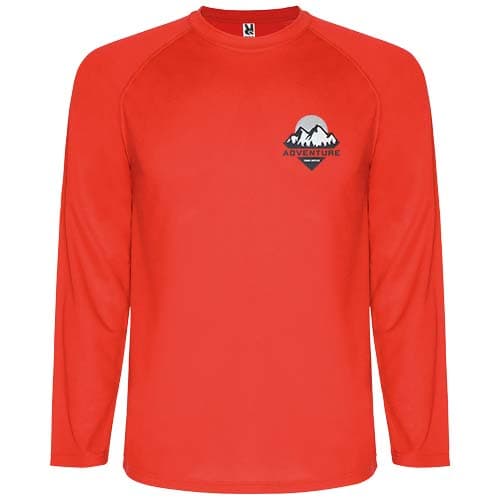 Męska koszulka sportowa Montecarlo z długim rękawem 150 g/m²
