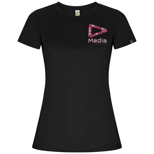 Imola sportowa koszulka damska z krótkim rękawem 135 g/m²