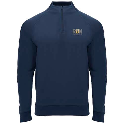 Epiro bluza unisex z długim rękawem i zamkiem błyskawicznym 1/4 200 g/m²