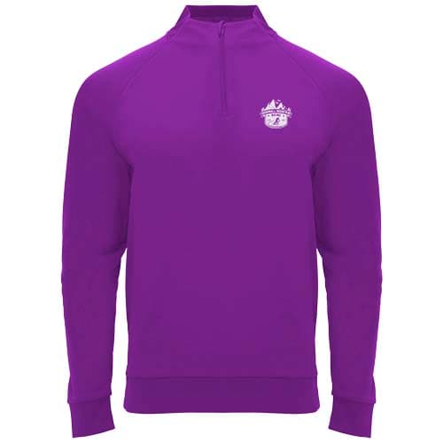 Epiro bluza unisex z długim rękawem i zamkiem błyskawicznym 1/4 200 g/m²