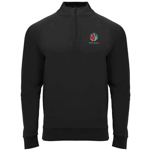 Epiro bluza unisex z długim rękawem i zamkiem błyskawicznym 1/4 200 g/m²