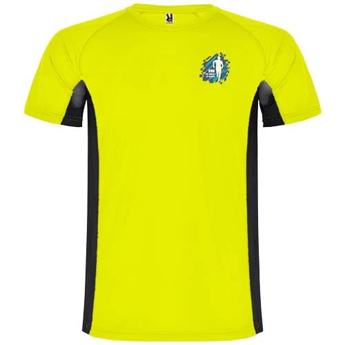 Shanghai sportowa koszulka męska z krótkim rękawem 140 g/m²