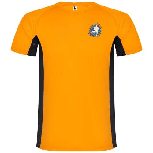 Shanghai sportowa koszulka męska z krótkim rękawem 140 g/m²