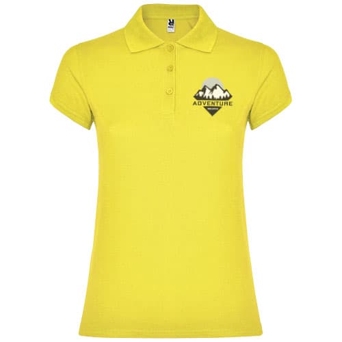 Star koszulka damska polo z krótkim rękawem 200 g/m²
