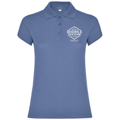 Star koszulka damska polo z krótkim rękawem 200 g/m²