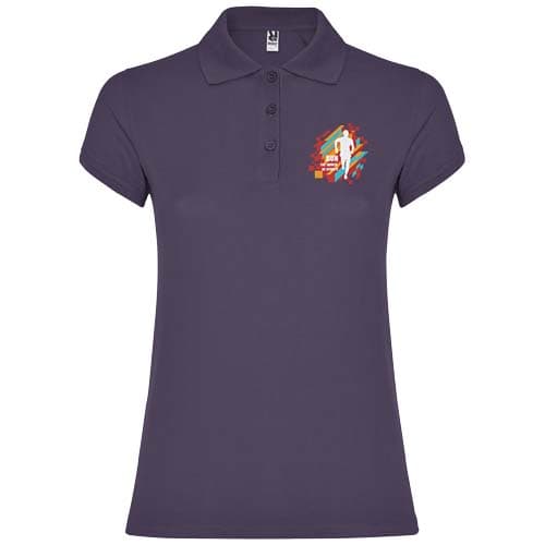 Star koszulka damska polo z krótkim rękawem 200 g/m²