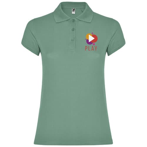 Star koszulka damska polo z krótkim rękawem 200 g/m²