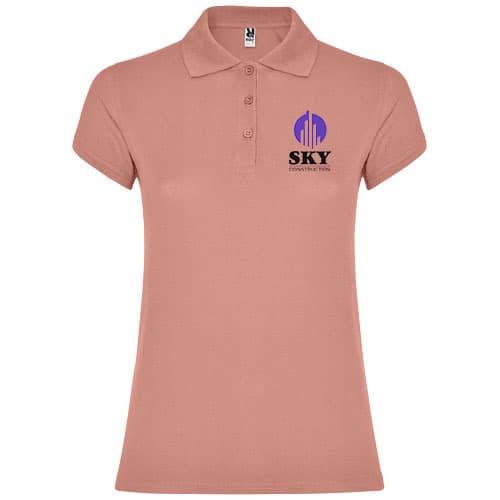 Star koszulka damska polo z krótkim rękawem 200 g/m²