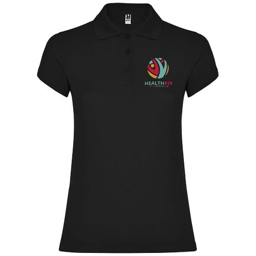 Star koszulka damska polo z krótkim rękawem 200 g/m²