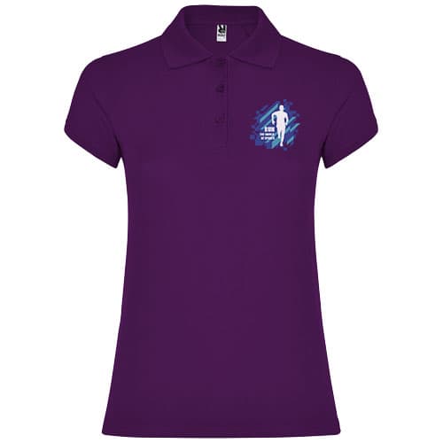 Star koszulka damska polo z krótkim rękawem 200 g/m²