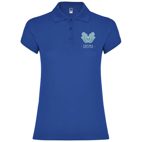 Star koszulka damska polo z krótkim rękawem 200 g/m²