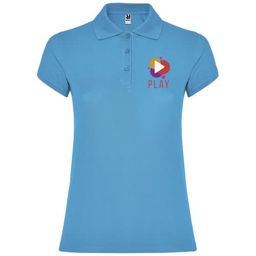 Star koszulka damska polo z krótkim rękawem 200 g/m²