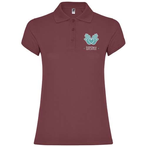 Star koszulka damska polo z krótkim rękawem 200 g/m²