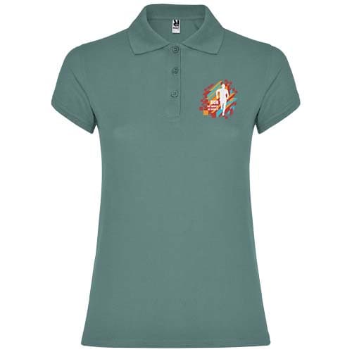 Star koszulka damska polo z krótkim rękawem 200 g/m²