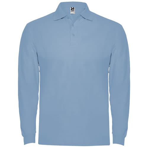 Estrella koszulka męska polo z długim rękawem 220 g/m²