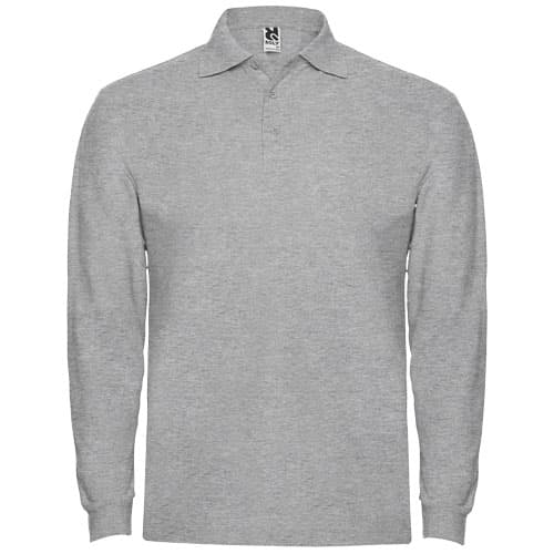 Estrella koszulka męska polo z długim rękawem 220 g/m²