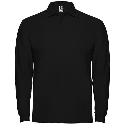 Estrella koszulka męska polo z długim rękawem 220 g/m²