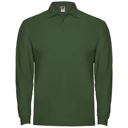 Estrella koszulka męska polo z długim rękawem 220 g/m²