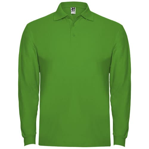 Estrella koszulka męska polo z długim rękawem 220 g/m²