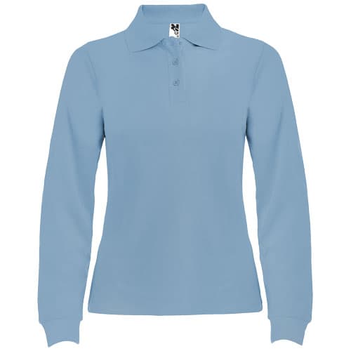 Estrella koszulka damska polo z długim rękawem 220 g/m²