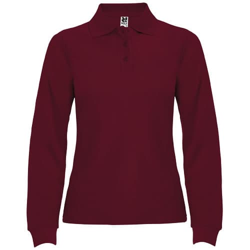 Estrella koszulka damska polo z długim rękawem 220 g/m²