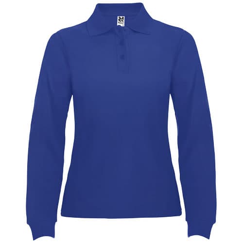 Estrella koszulka damska polo z długim rękawem 220 g/m²