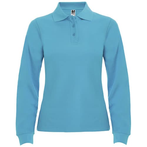 Estrella koszulka damska polo z długim rękawem 220 g/m²