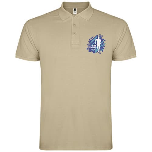 Star koszulka męska polo z krótkim rękawem 200 g/m²