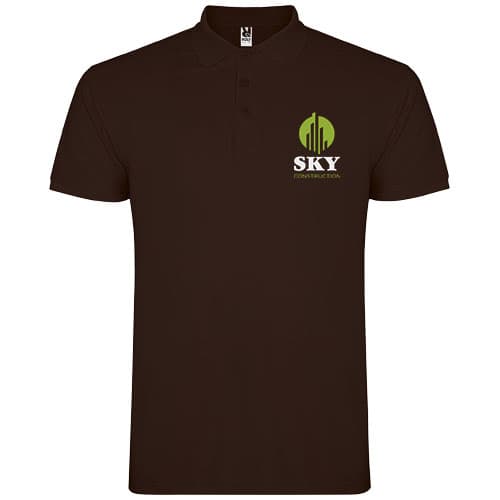 Star koszulka męska polo z krótkim rękawem 200 g/m²