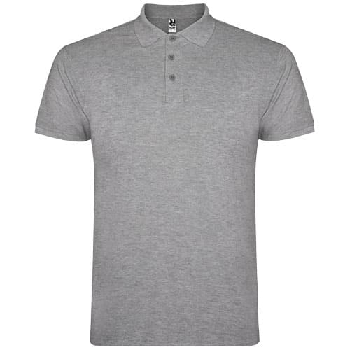 Star koszulka męska polo z krótkim rękawem 200 g/m²