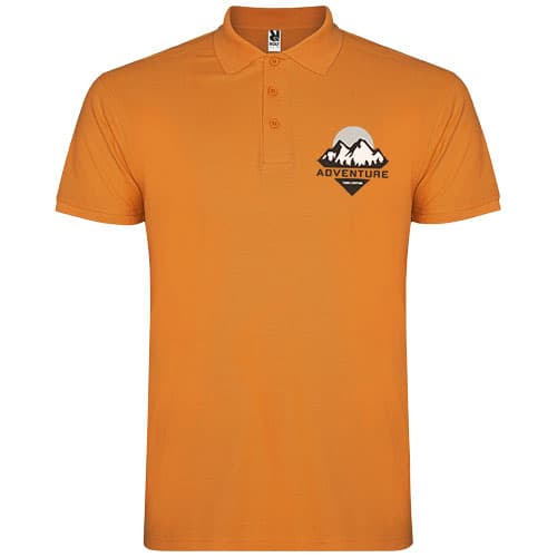 Star koszulka męska polo z krótkim rękawem 200 g/m²