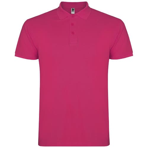 Star koszulka męska polo z krótkim rękawem 200 g/m²