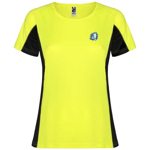 Shanghai sportowa koszulka damska z krótkim rękawem 140 g/m²