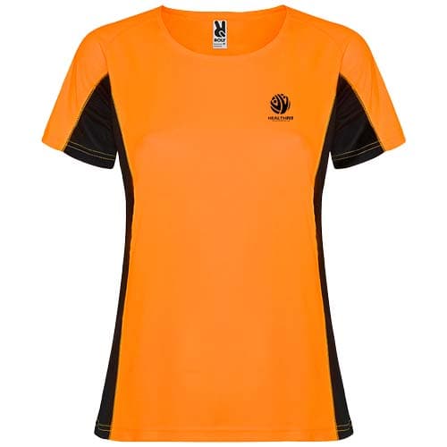 Shanghai sportowa koszulka damska z krótkim rękawem 140 g/m²