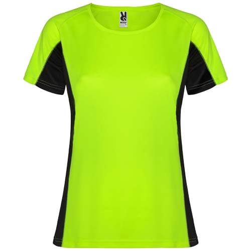 Shanghai sportowa koszulka damska z krótkim rękawem 140 g/m²