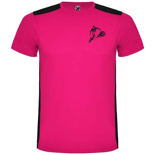 Detroit sportowa koszulka unisex z krótkim rękawem 130 g/m²