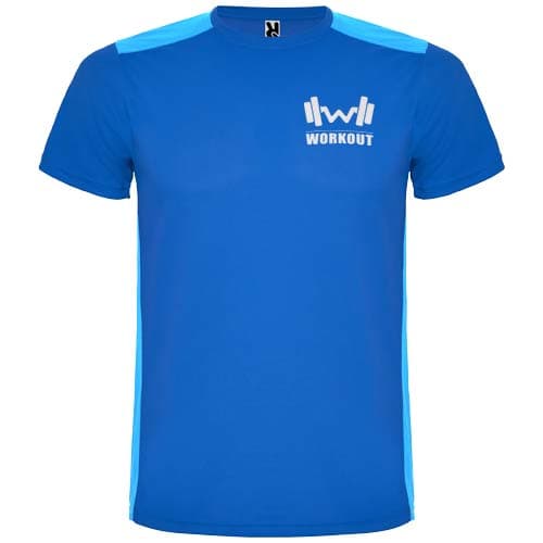 Detroit sportowa koszulka unisex z krótkim rękawem 130 g/m²