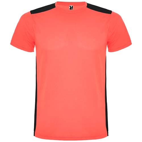 Detroit sportowa koszulka unisex z krótkim rękawem 130 g/m²