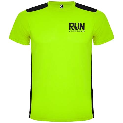 Detroit sportowa koszulka unisex z krótkim rękawem 130 g/m²