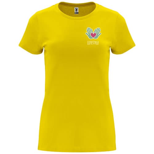 Capri koszulka damska z krótkim rękawem 170 g/m²