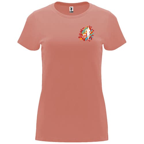 Capri koszulka damska z krótkim rękawem 170 g/m²