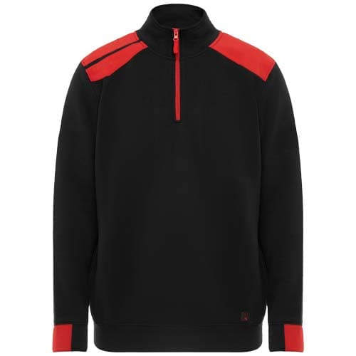 Maverick 280 g/m2 męski sweter z zamkiem błyskawicznym do połowy długości