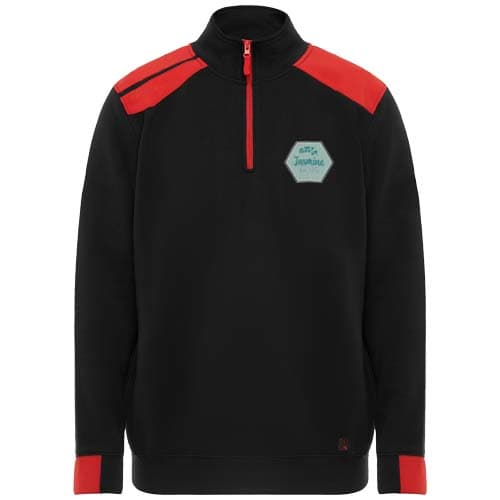 Maverick 280 g/m2 męski sweter z zamkiem błyskawicznym do połowy długości