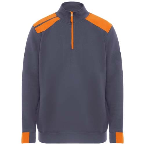 Maverick 280 g/m2 męski sweter z zamkiem błyskawicznym do połowy długości