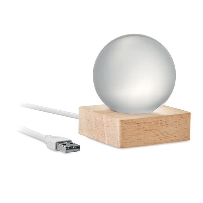 LIGHT Szklana kula LED